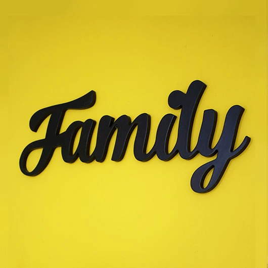 Family Wood Sign