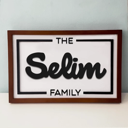 Personalized Family Sign